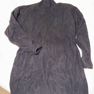 JustFab Charcoal Turtleneck Sweater Dress